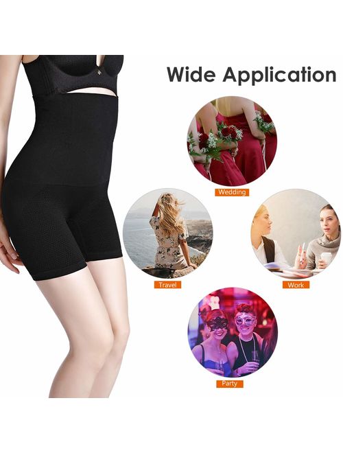 SYTUNG Tummy Control Shapewear for Women High Waist Trainer Body Shaper Shorts Butt Lifter Thigh Slimmer