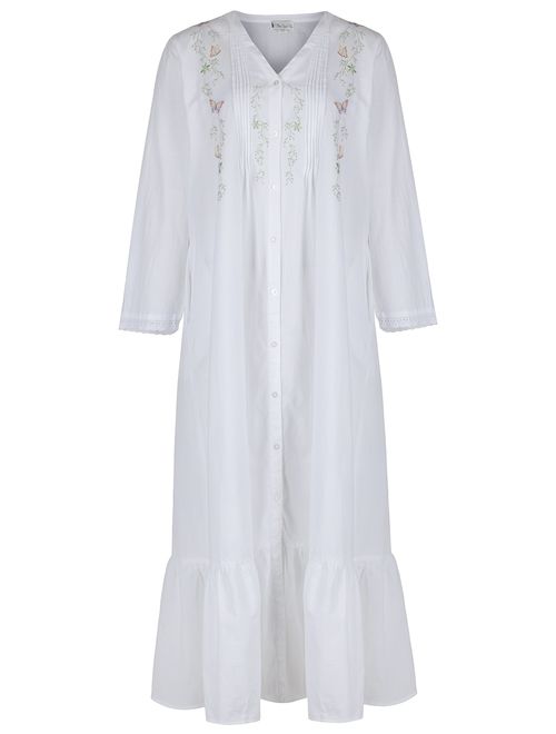 The 1 for U 100% Cotton Ladies Victorian Style Nightgown 7 Sizes - Kate