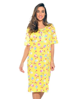 Just Love Short Sleeve Nightgown Sleep Dress for Women