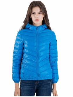 CHERRY CHICK Women's Light Weight Down Jacket with Hood