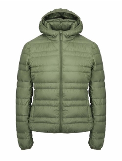 CHERRY CHICK Women's Light Weight Down Jacket with Hood