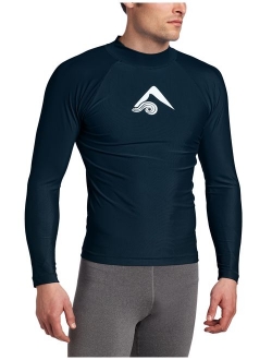 Men's Long-Sleeve Platinum UPF 50  Rashguard