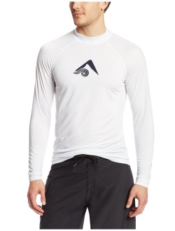 Men's Long-Sleeve Platinum UPF 50  Rashguard