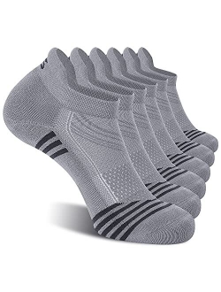 CelerSport Ankle Running Socks for Men and Women Low Cut Athletic Sports Socks(6 Pairs)