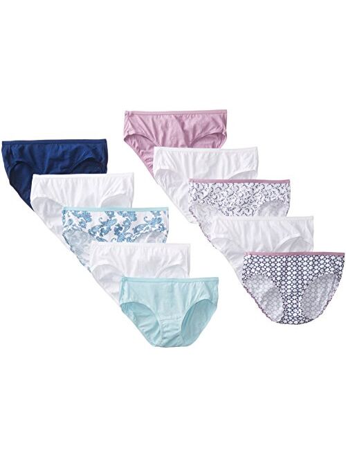 Hanes Women's Cotton Hipster Panty (Pack of 10)