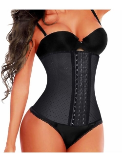 SHAPERX Women's Latex Colombian Waist Trainer Corset Long Torso Weight Loss 3 Hook