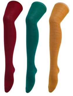 Womens Long Striped Socks over Knee Thigh High Socks Stocking