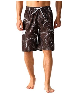 Nonwe Men's Beachwear Summer Holiday Swim Trunks Quick Dry Striped