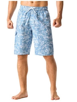 Nonwe Men's Beachwear Summer Holiday Swim Trunks Quick Dry Striped