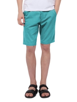 Pau1Hami1ton Men's 10" Inseam Flat-Front Summer Chino Short PH-01