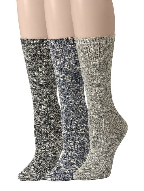 Leotruny Women's Slouch Vintage Knit Cotton Boot Socks