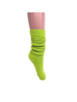 Women's Extra Long Heavy Slouch Cotton Socks Size 9 to 11