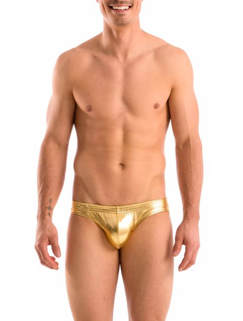 Gary Majdell Sport Mens Solid Contour Pouch Bikini Swimsuit