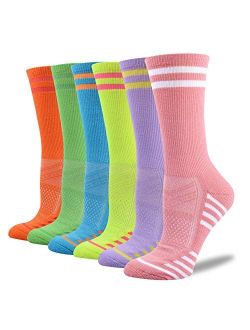 FUNDENCY 6 Pack Women Ankle Athletic Socks Low Cut Breathable Running Tab Socks with Cushion Sole