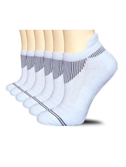 FUNDENCY 6 Pack Women Ankle Athletic Socks Low Cut Breathable Running Tab Socks with Cushion Sole