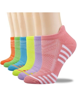 FUNDENCY 6 Pack Women Ankle Athletic Socks Low Cut Breathable Running Tab Socks with Cushion Sole