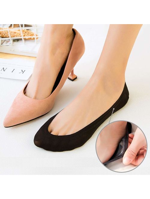 9 Pairs No Show Socks Women Low Cut Invisible Socks for Flats Non-Slip Thin Liner Socks