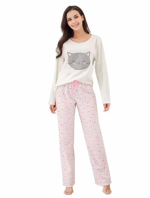 Richie House Women's Soft and Warm Fleece Two-Piece Set Size S-XL RHW2773