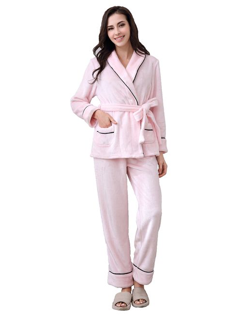 Richie House Women's Soft and Warm Fleece Two-Piece Set Size S-XL RHW2773