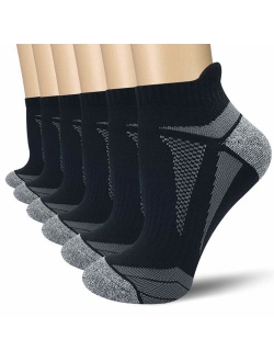 AKOENY Women's Performance Athletic Running Socks (6 Pair)