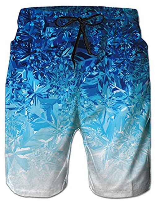 Belovecol Mens Swim Trunks Summer Cool Quick Dry Board Shorts Bathing Suit with Side Pockets Mesh Lining S-XXXL