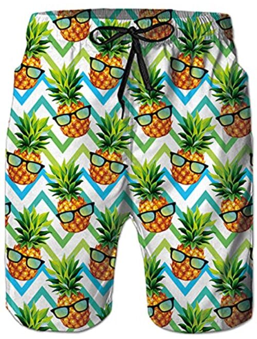 Belovecol Mens Swim Trunks Summer Cool Quick Dry Board Shorts Bathing Suit with Side Pockets Mesh Lining S-XXXL