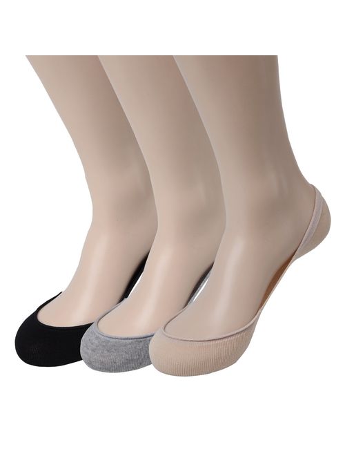  LAISOR Cotton No Show Sock Women's invisible Non Slip