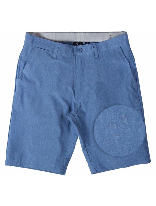 Burnside Hybrid Stretch Shorts for Mens Lightweight Boardshorts Grey