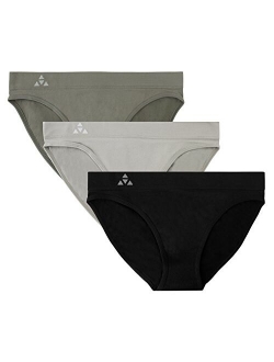 Balanced Tech Women's 3 Pack Seamless Low Rise Bikini Panties