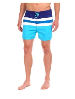 Cabana Bro Men's Swim Trunks - Retro Style Summer Swim Suits for Men