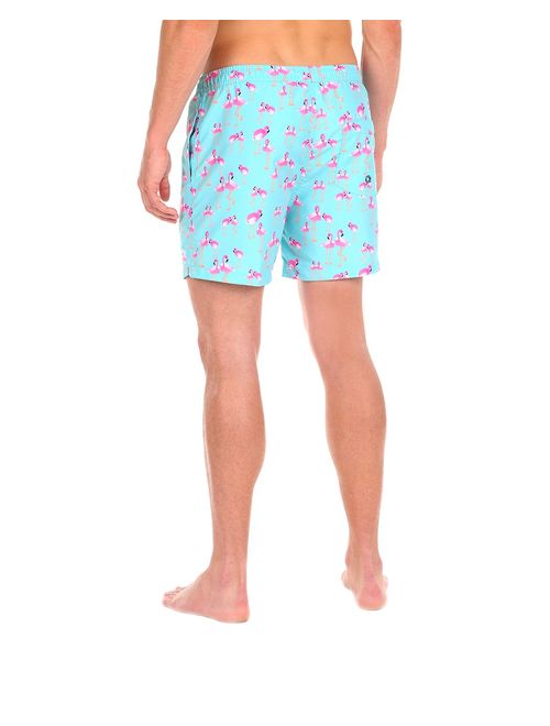 Cabana Bro Men's Swim Trunks - Retro Style Summer Swim Suits for Men