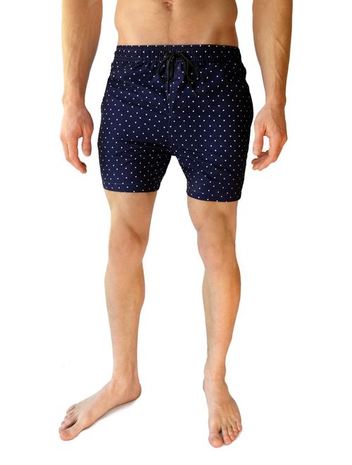 Cabana Bro Men's Swim Trunks - Retro Style Summer Swim Suits for Men