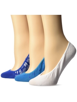 Women's Solid Lace Liners 3 Pair Pack