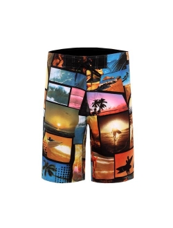 Clothin Men's Quick Dry Surfing Boardshorts with Pocket