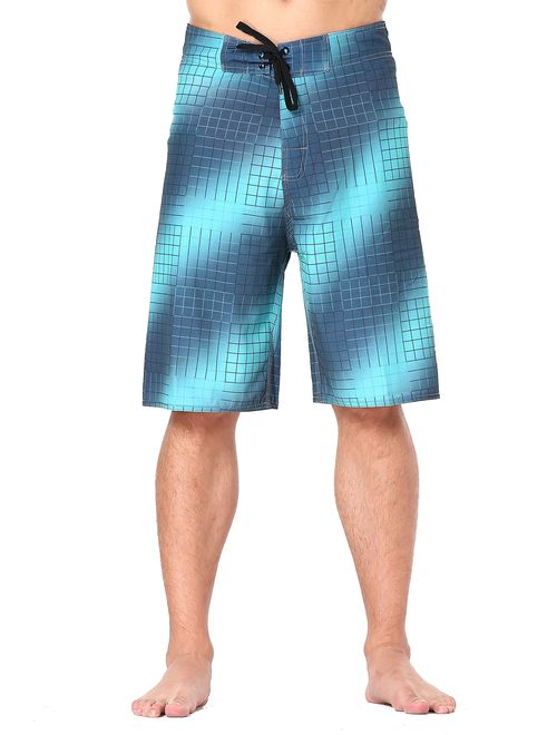 Clothin Men's Quick Dry Surfing Boardshorts with Pocket