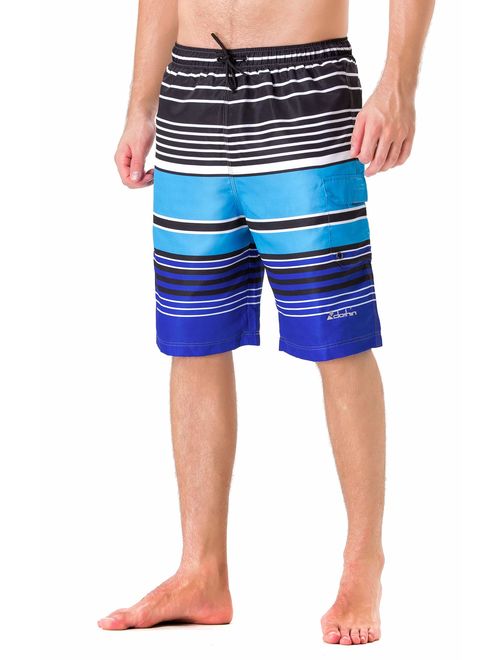 Clothin Men's Quick Dry Surfing Boardshorts with Pocket