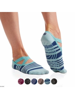 Gaiam Yoga Barre Socks | Non Slip Sticky Toe Grip Accessories for Women & Men | Pure Barre, Hot Yoga, Pilates, Ballet, Dance, Home for Balance & Stability | Available in 