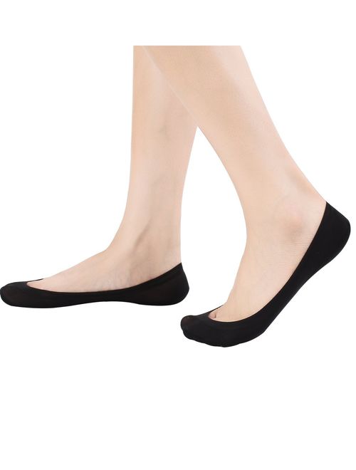 4&6 Pairs No Show Socks Women for Flat Low Cut Socks