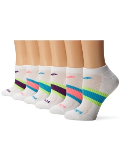 Women's 6-Pack Arch Stripe Performance No Show Socks