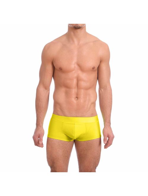 Gary Majdell Sport Mens New Solid Hot Body Boxer Swimsuit