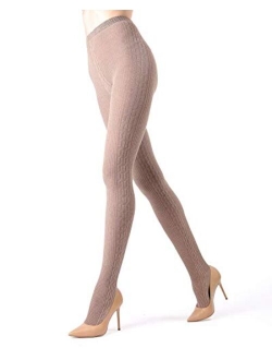 Portland Side Cable Sweater Tights | Women's Hosiery - Pantyhose