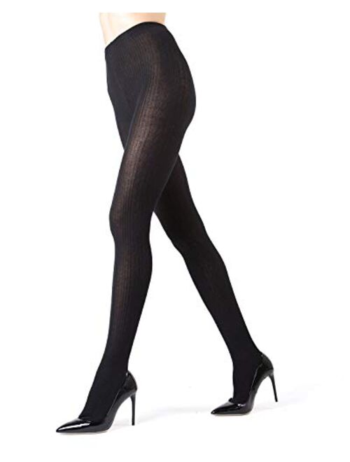 Memoi Portland Side Cable Sweater Tights | Women's Hosiery - Pantyhose