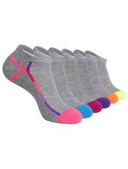 LITERRA Womens Ankle Low Cut Socks with Cushion for Athletic,Sport and Casual Use (6 Pack)