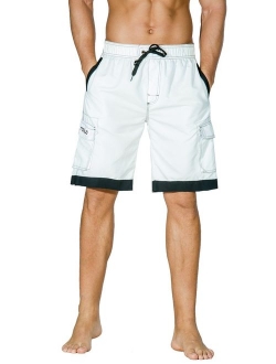 Nonwe Men's Surf Quick Dry Swim Trunks with Drawsting