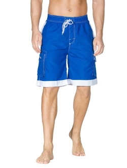 Nonwe Men's Surf Quick Dry Swim Trunks with Drawsting