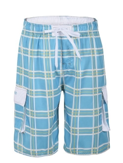 Nonwe Men's Surf Quick Dry Swim Trunks with Drawsting