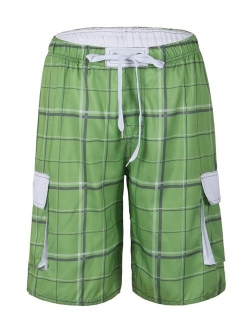 Nonwe Men's Surf Quick Dry Swim Trunks with Drawsting