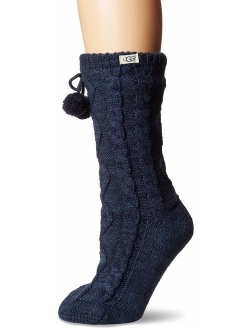 Pom Fleece Lined Crew Sock