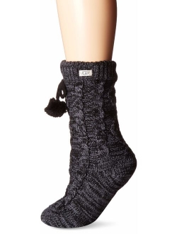 Pom Fleece Lined Crew Sock