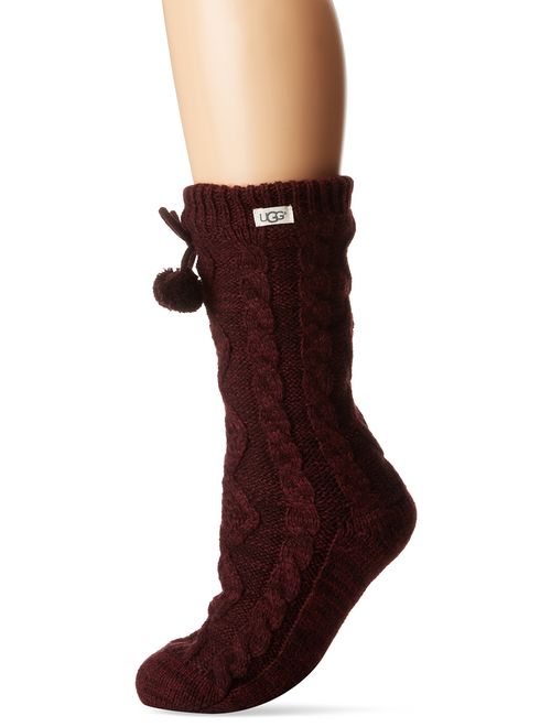 UGG Pom Fleece Lined Crew Sock